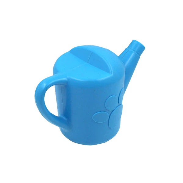 Custom 1200ml 1.2 Litre Indoor Kids Plastic Garden Watering Can Blue Cartoon Relief Print Watering Pot Cans